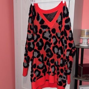 Torrid Pink Cheetah Sweater